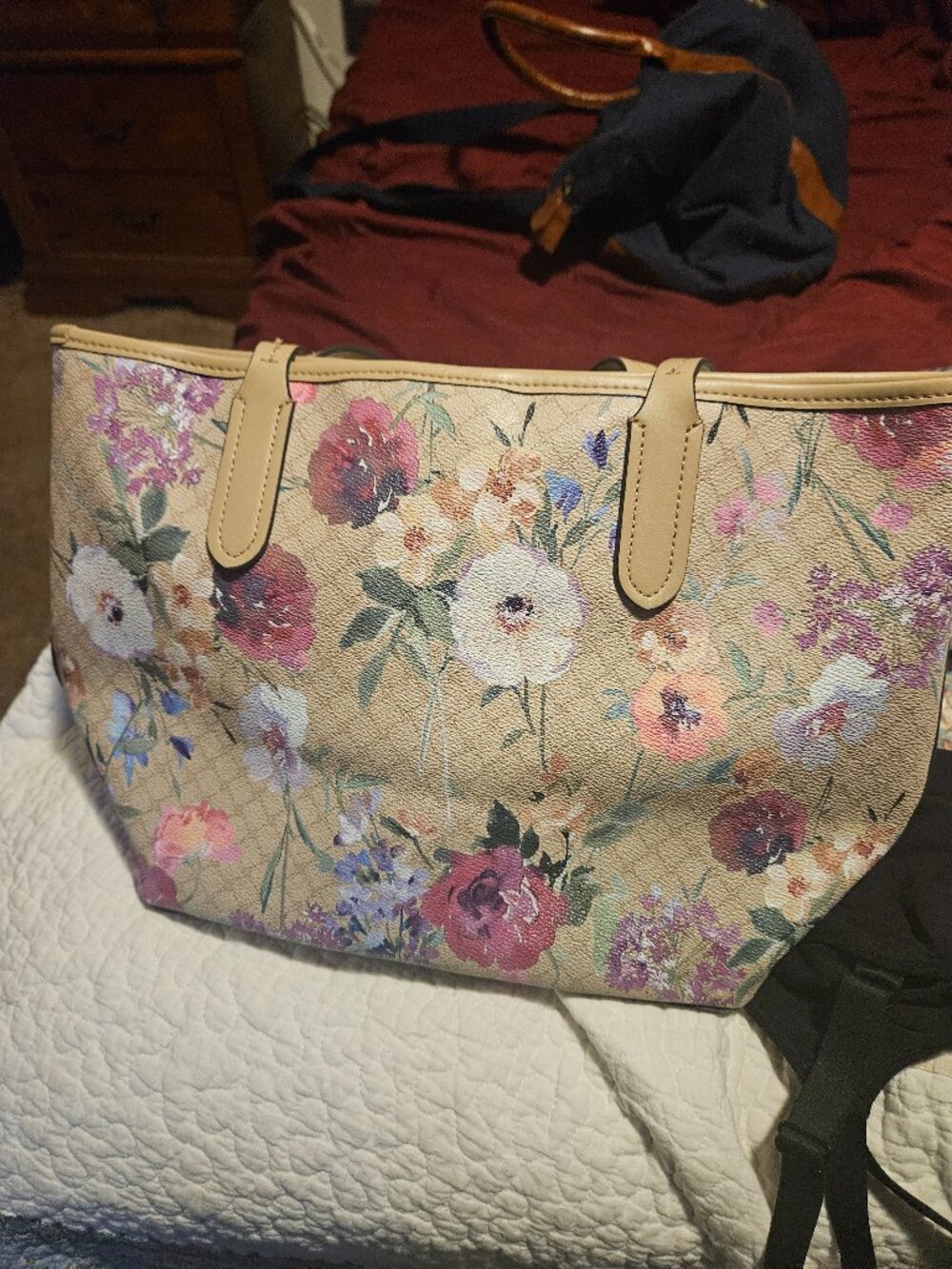 Nine West Flower Tote Bag